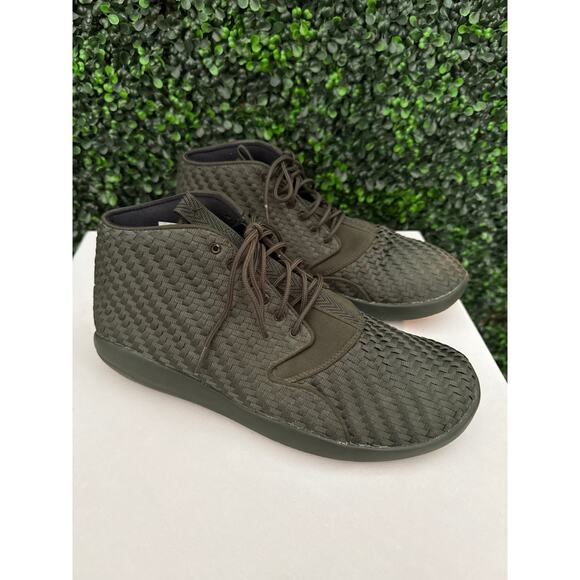 Jordan Eclipses Chukka Men’s SZ 10.5 Olive Green Woven Sneakers - Picture 3 of 7